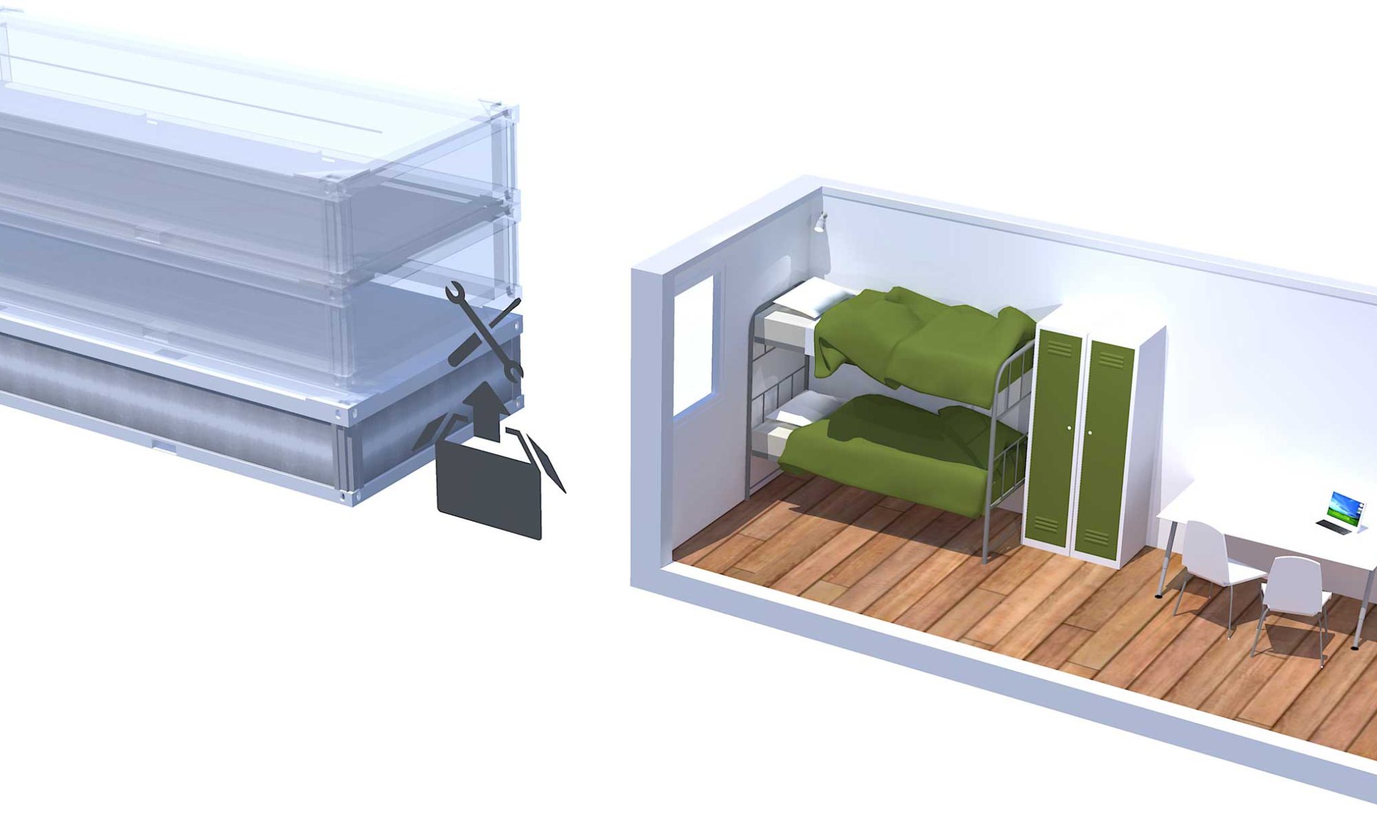 FP 15 flat pack modular home